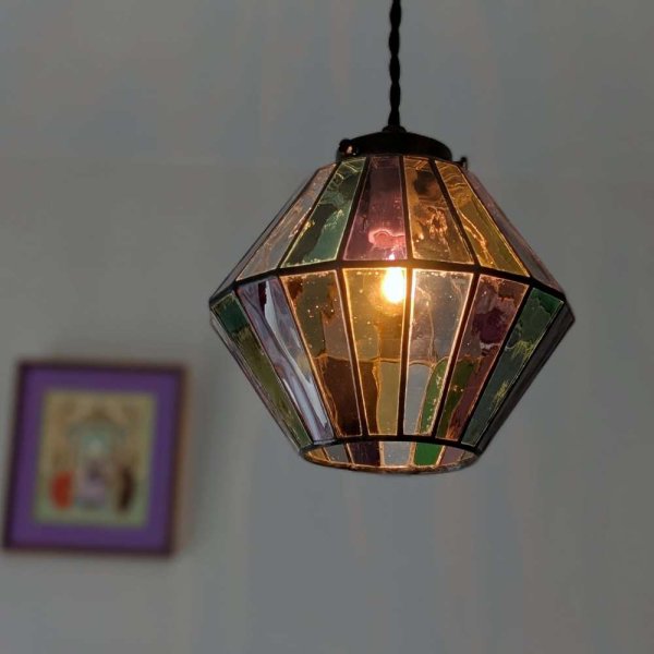 画像3: ステンドグラス　ペンダントライト　オーロラG (3)