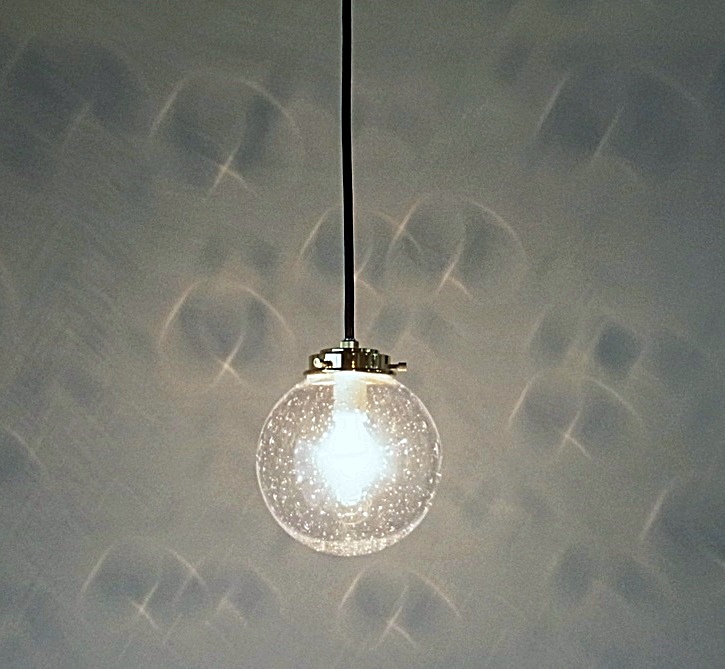丸型ペンダントライト138泡クリア アトリエ Ansan