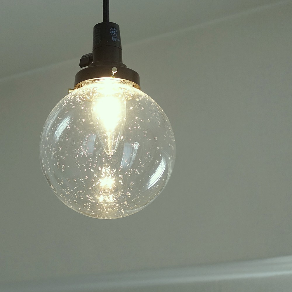 丸型ペンダントライト138泡クリア アトリエ Ansan